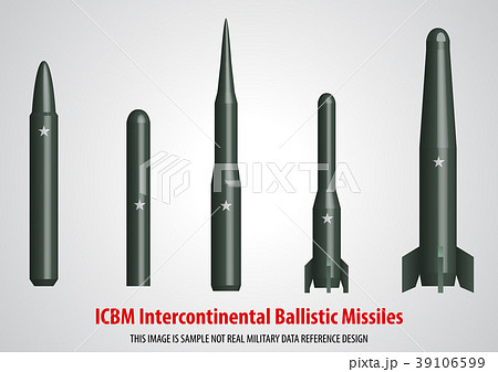 Intercontinental Ballistic Missile Icbm 3dのイラスト素材