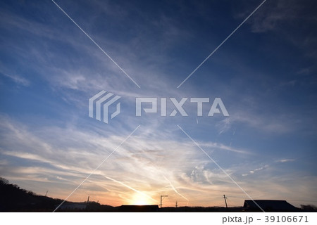 秋の空 夕焼け 秋の空 夕焼け 39106671