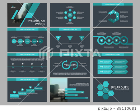 Blue Abstract presentation templates Infographic Blue Abstract presentation templates Infographic 39110681