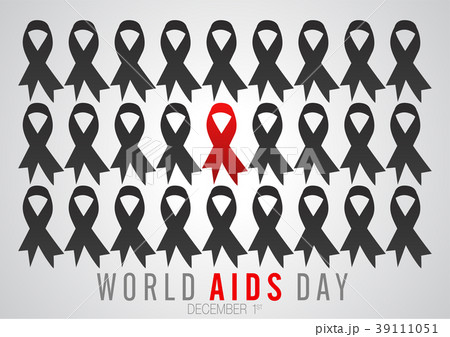 world aids day vector logo 39111051