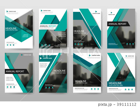 Green Abstract presentation templates Infographic 39111112
