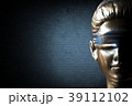 Lady justice on digital background (Blue) 39112102