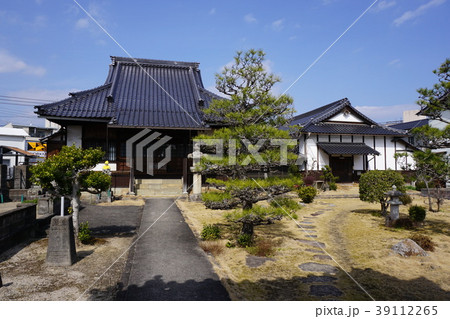 城下町津山市の小田中に建つ臨済宗の寺院「宗永寺」：本堂と庫裏 39112265