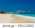 カンクンビーチとリゾートホテル街 39112802