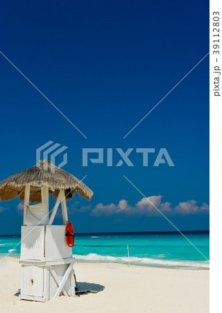 カンクンビーチと見張り台 39112803