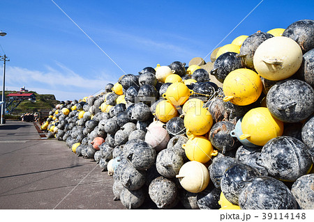 漁港風景　浮き球 39114148