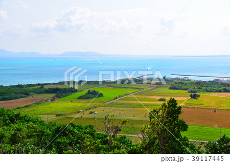 小浜島港 大岳展望台から 小浜島港 大岳展望台から 39117445