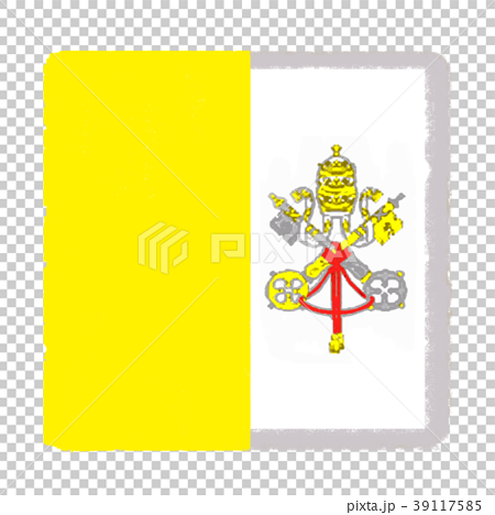 国旗 手描き バチカン市国のイラスト素材 39117585 Pixta