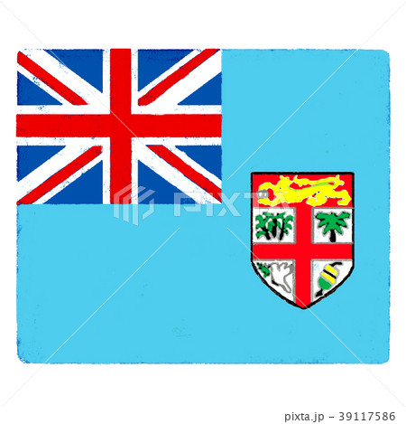 国旗 手描き フィジー 国旗 手描き フィジー 39117586