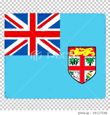 国旗 手描き フィジー 国旗 手描き フィジー 39117586