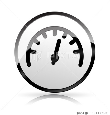 speedometer icon on white background 39117606