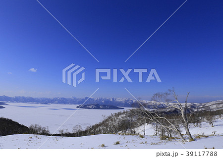 北海道藻琴山の冬景色 39117788
