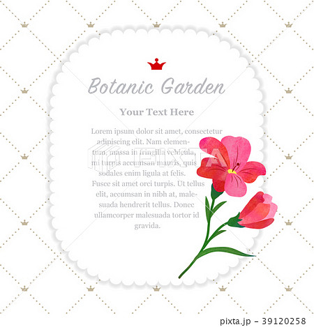 Colorful watercolor nature botanic garden memo 39120258