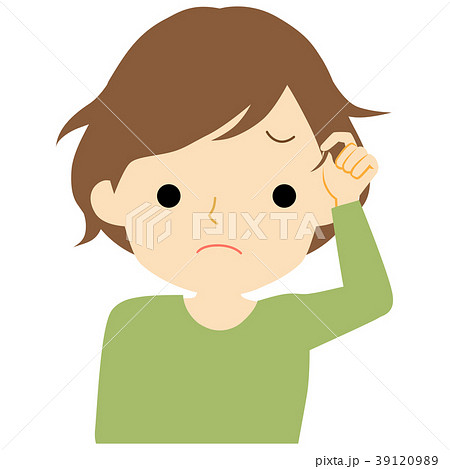 くせ毛に悩む女性 39120989