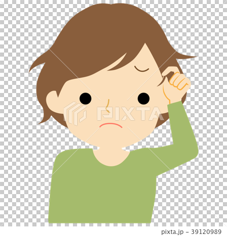 くせ毛に悩む女性 39120989