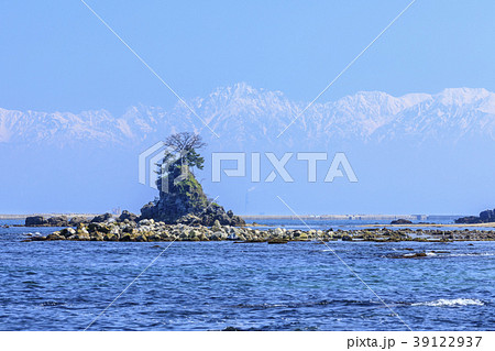 早春の雨晴海岸 39122937
