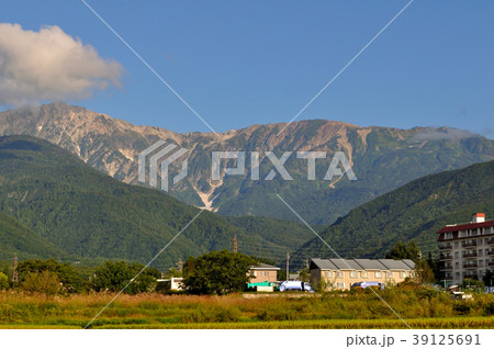 白馬の山々 手前左から 小日向山 岩蕈山 後方左から 白馬岳 三国境 小蓮華山 白馬の山々 手前左から 小日向山 岩蕈山 後方左から 白馬岳 三国境 小蓮華山 39125691