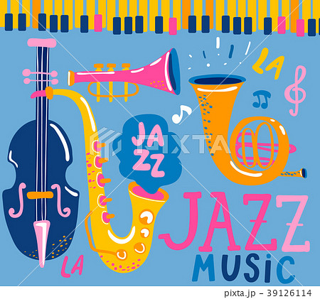 Poster For The Jazz Music のイラスト素材