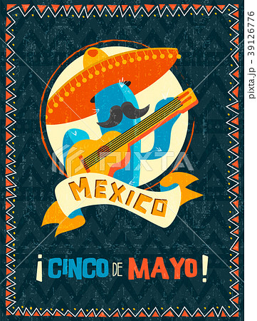 Cinco de mayo mexican mariachi cactus poster 39126776