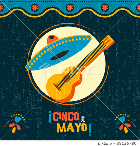 Cinco de mayo mexican mariachi party poster art 39126780