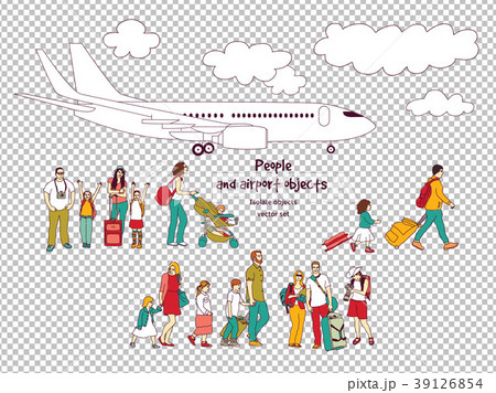 People and airport isolated objects transparent People and airport isolated objects transparent 39126854