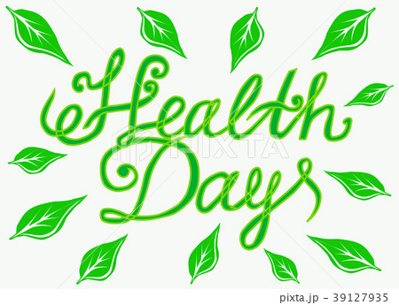 Background with Health Day banner. Illustration. 39127935