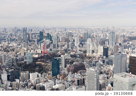 東京空撮の写真素材