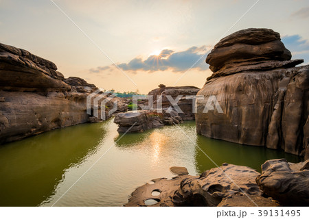 Natural of Rock Canyon in Mekhong River Thailand Natural of Rock Canyon in Mekhong River Thailand 39131495