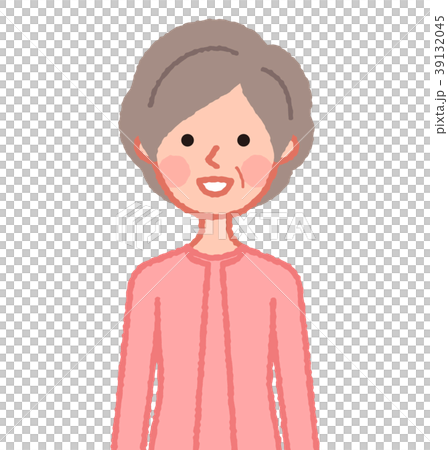 一位微笑的資深婦女 39132045