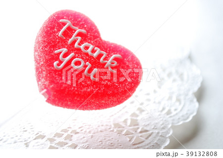 Thank you ハート型ゼリー Thank you ハート型ゼリー 39132808