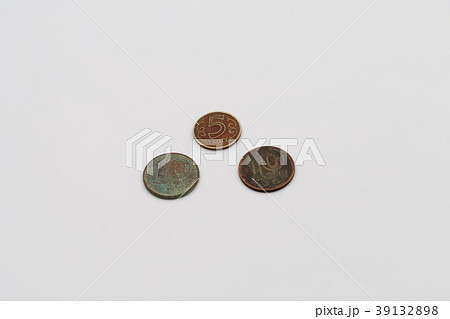 Old coins five and ten tenge. 39132898