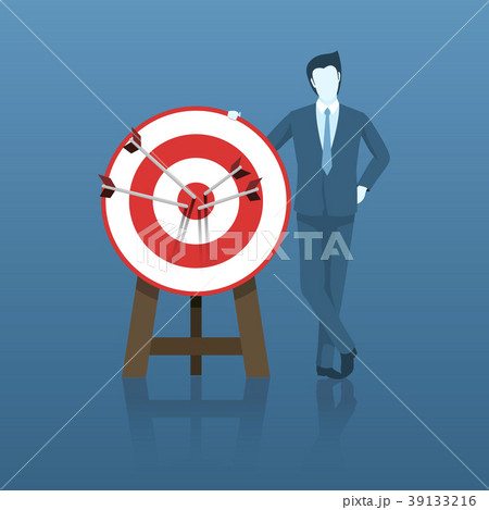 Businessman Success with His Target Goal. 39133216