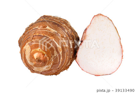 Taro root isolated on white background Taro root isolated on white background 39133490