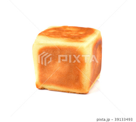 square chinese mooncake on white background square chinese mooncake on white background 39133493