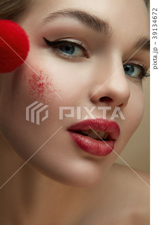 Portrait of a young girl. Portrait of a young girl. 39134672