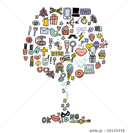 手描き アイコン セット 手描き アイコン セット 39135458