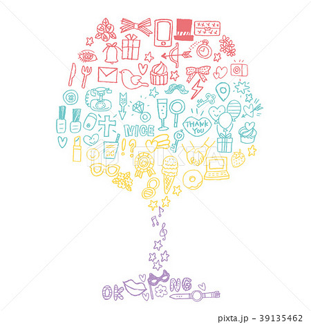 手描き　アイコン　セット 39135462