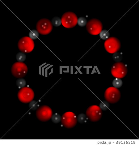 Contrast red black circles abstract background Contrast red black circles abstract background 39136519