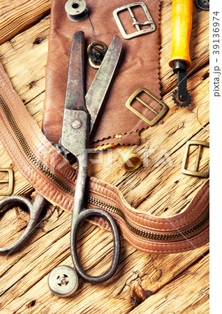Tools of a tanner for working with leather Tools of a tanner for working with leather 39136974