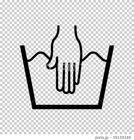 新洗濯表示記号 (液温は40℃を限度とし、手洗いができる） 39139189