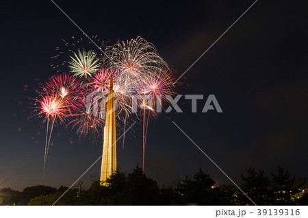花火　夏　弁天さん　 39139316