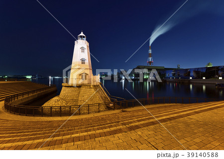 旧堺灯台　夜景（大阪府堺市） 39140588