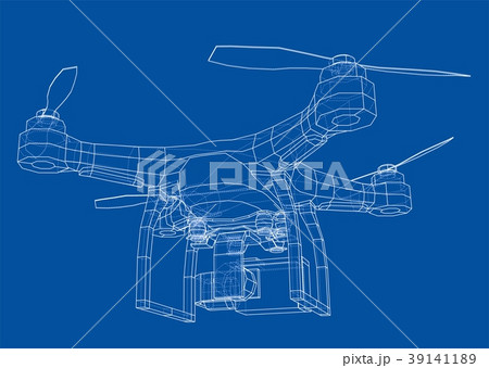 Qadrocopter or drone. Vector Qadrocopter or drone. Vector 39141189