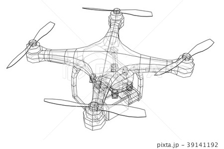 Qadrocopter or drone. Vector Qadrocopter or drone. Vector 39141192