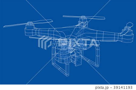 Qadrocopter or drone. Vector 39141193