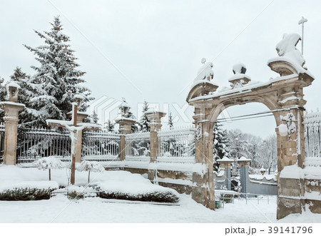 Winter St. George Cathedral courtyard (Lviv, Ukraine) Winter St. George Cathedral courtyard (Lviv, Ukraine) 39141796