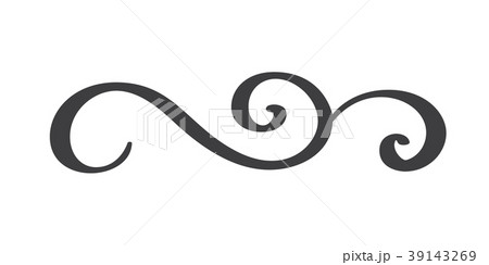 Vintage hand drawn flourish separator Calligraphy Vintage hand drawn flourish separator Calligraphy 39143269