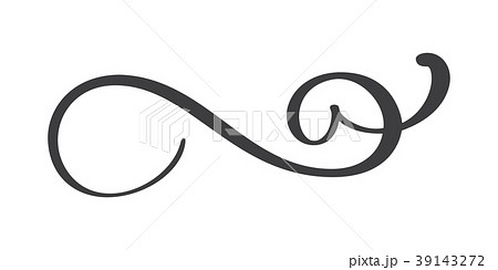 Vintage hand drawn flourish separator Calligraphy Vintage hand drawn flourish separator Calligraphy 39143272