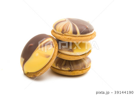 biscuits with lemon souffle isolated 39144190