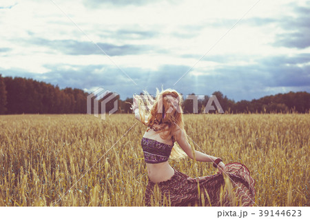 beautiful blond daring young woman with red lips, beautiful blond daring young woman with red lips, 39144623